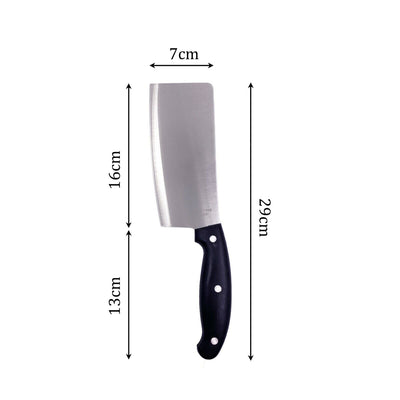 Cleaver Knife Stainless Steel Blade Kitchen Chef Cook Knives Sharp Butcher Meat Fruit