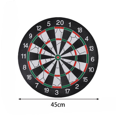 18” Dart Board Set Double-Sided Dartboard with 6 Darts Family Competition Game