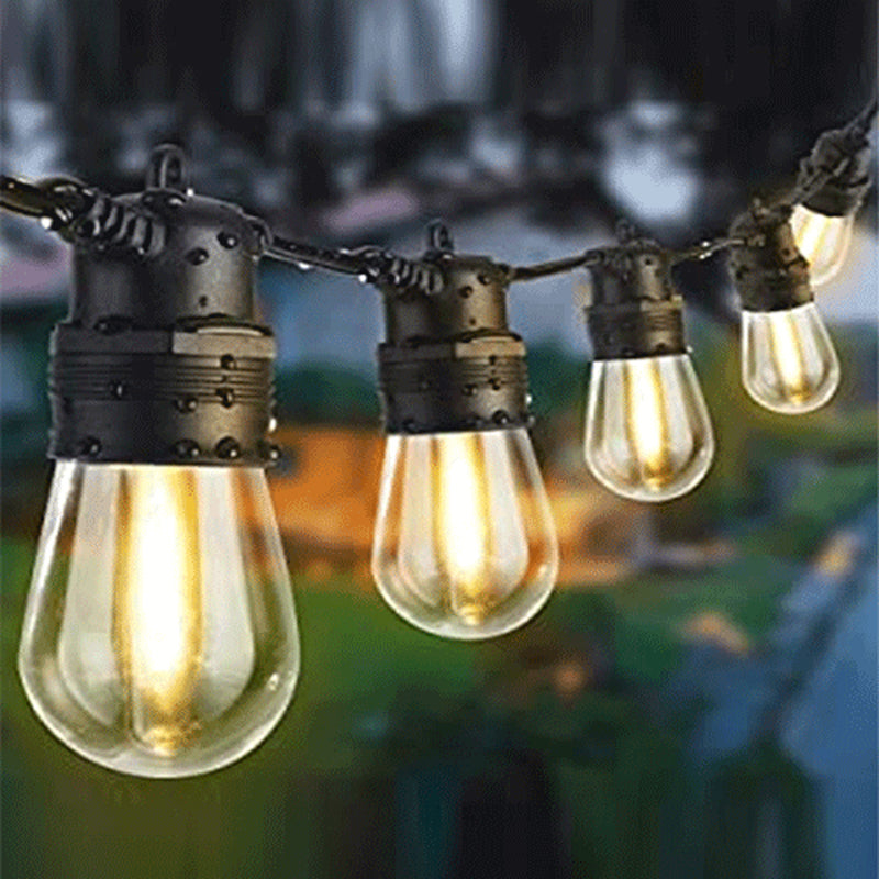 Outdoor Festoon Lights LED Globe Bulb String Lighting Christmas Party 14M-32M Decor