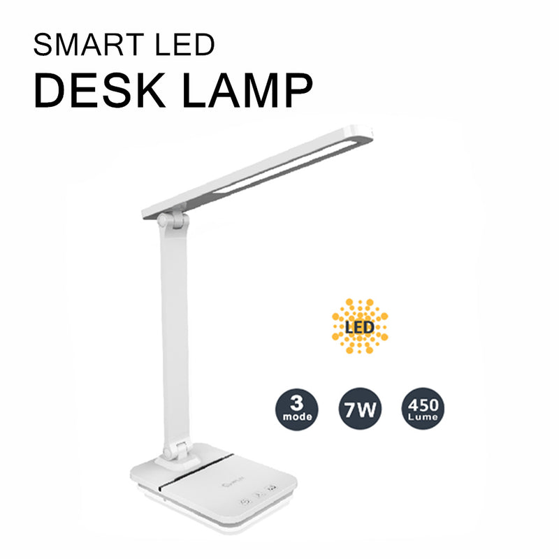 Smart LED Desk Lamp Bedside Student Study Reading Table Light Dimmable Adjustable