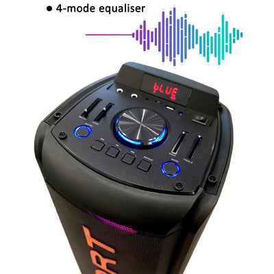 Bluetooth Wireless Party Speaker 300W Singing Karaoke Mic FM Radio Stereo Heavy Bass