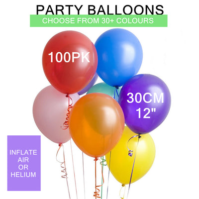 100PCS 12” Party Balloons 30cm Latex Helium Metallic Pearl Balloon Décor Birthday