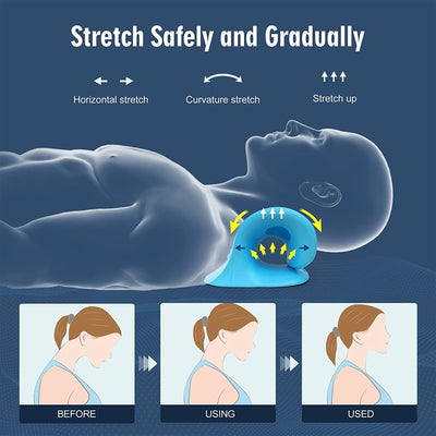 Neck Stretcher Traction Pillow Support Original Cloud Shape Cervical Pain Relief Soft