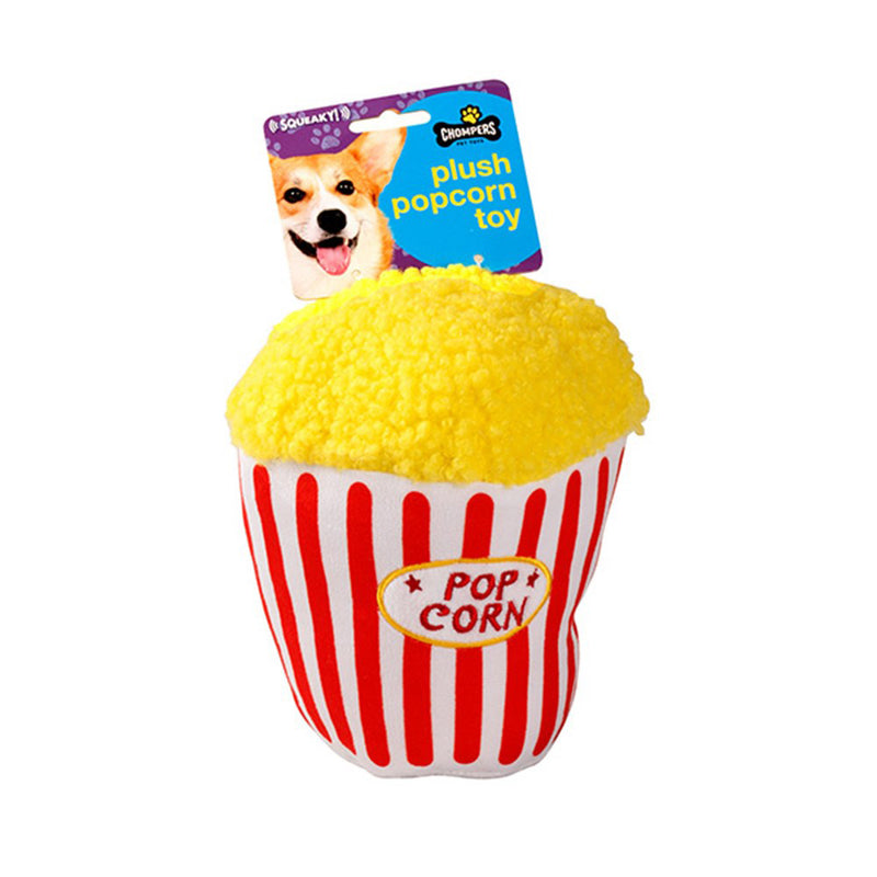 Pet Puppy Dog Toy Plush Popcorn Squeaky Funny Cute Play Training Fetch Toys