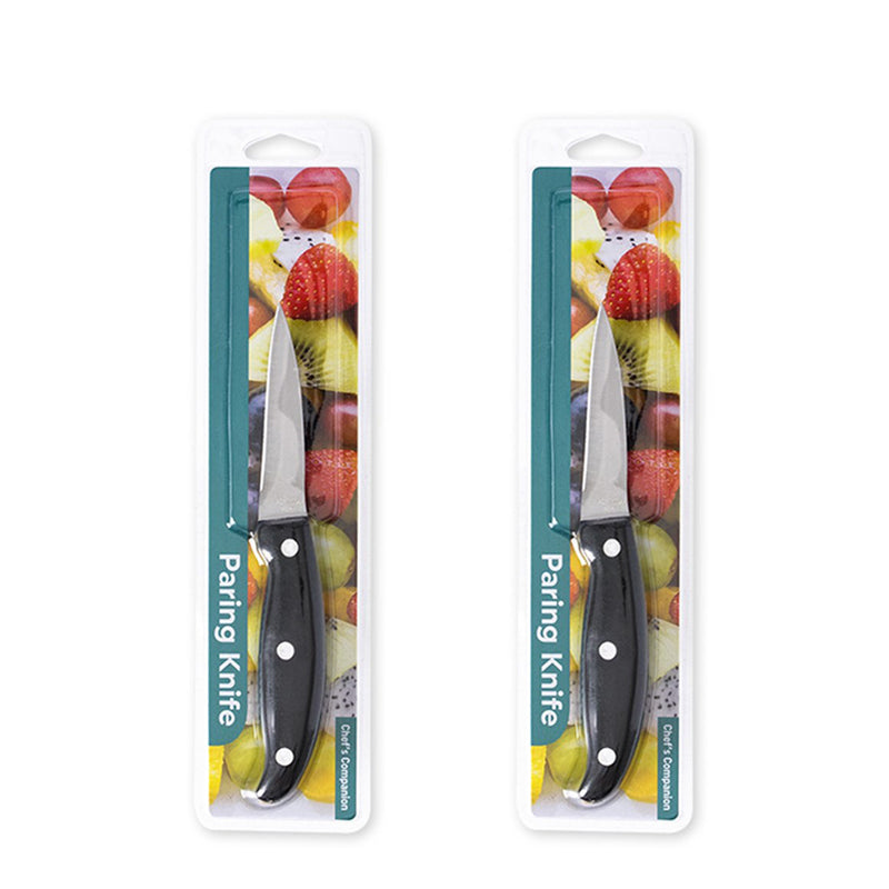 2PCS Paring Knife Stainless Steel Blade Kitchen Chef Cook Knives Sharp Fruit Slice