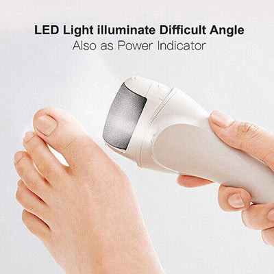 Electric Rechargeable Foot File Callus Hard Dead Skin Remover Pedicure Tool Feet Scrub