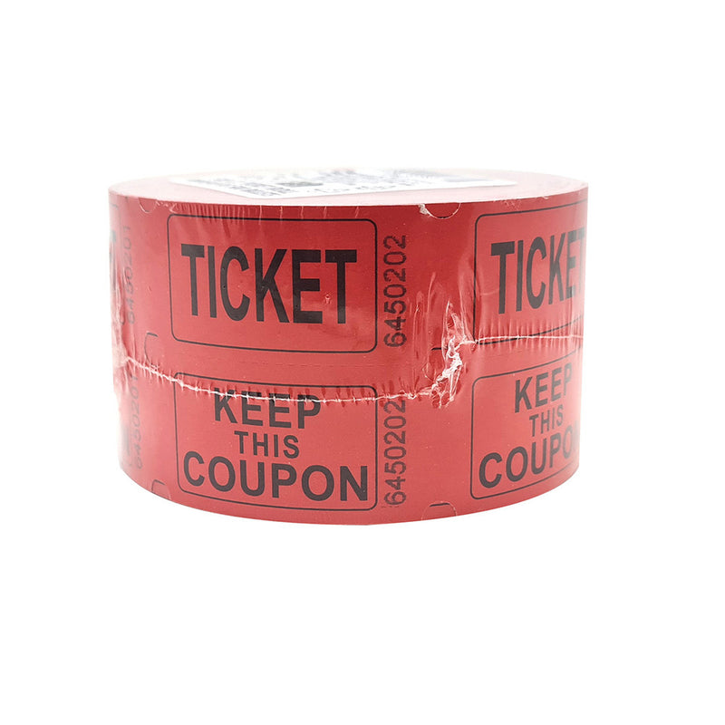 500PCS Double Ticket Party Raffle Roll Carnival Festival Event Coupon Tickets Number