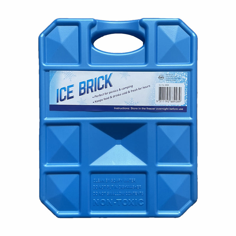 2kg Large Ice Brick Block Reusable Freezer Picnic Camping Food Lunch Cooler Cube