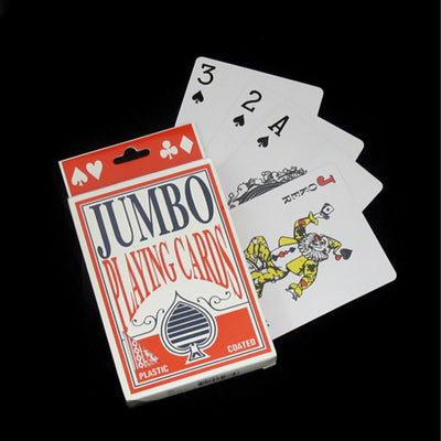 2PK Jumbo Playing Cards Large Big Deck Card Game Plastic Coated Poker Plating Cards