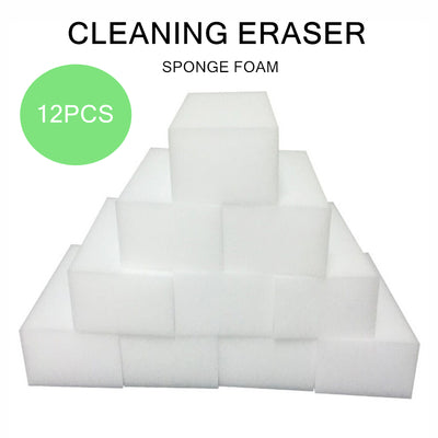 12PCS Sponge Cleaning Eraser Foam Stain Dirt Remover Multi-functional Cleaner Kitchen