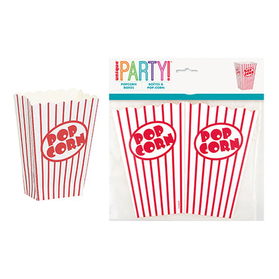 20 x Popcorn Boxes Circus Sleepover Birthday Party Supplies Movie Night Carnival Box