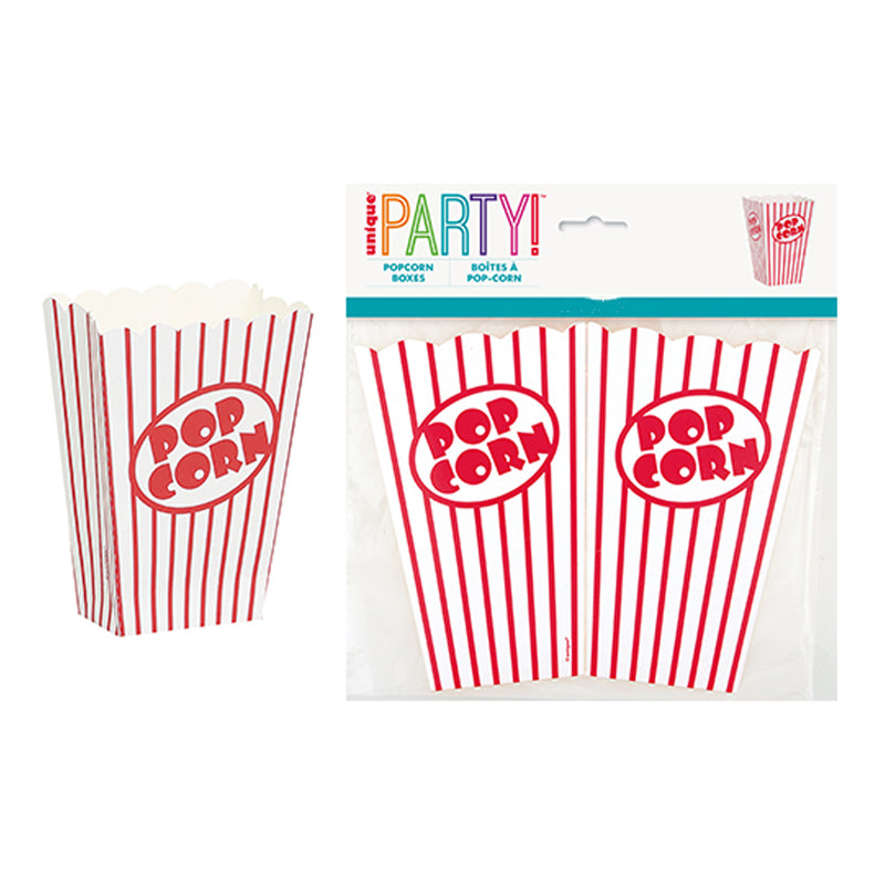 20 x Popcorn Boxes Circus Sleepover Birthday Party Supplies Movie Night Carnival Box