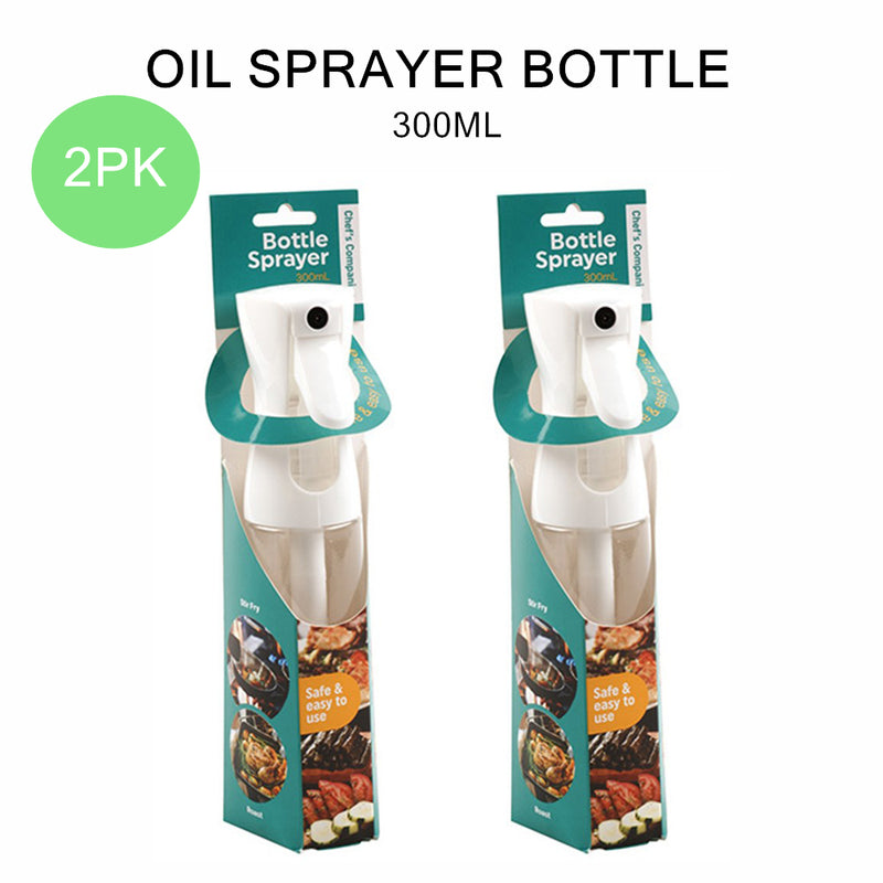 2PCS Oil Sprayer Bottle Olive Dispenser Cooking Baking BBQ Mist Spray 300ml