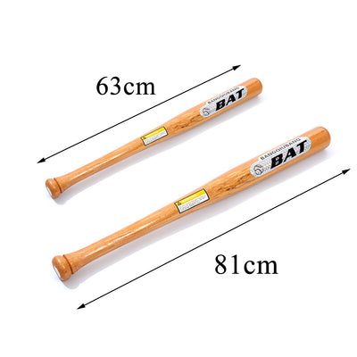 Wooden Baseball Bat Racket Outdoor Sports Softball Wood Base Ball 63cm/81cm