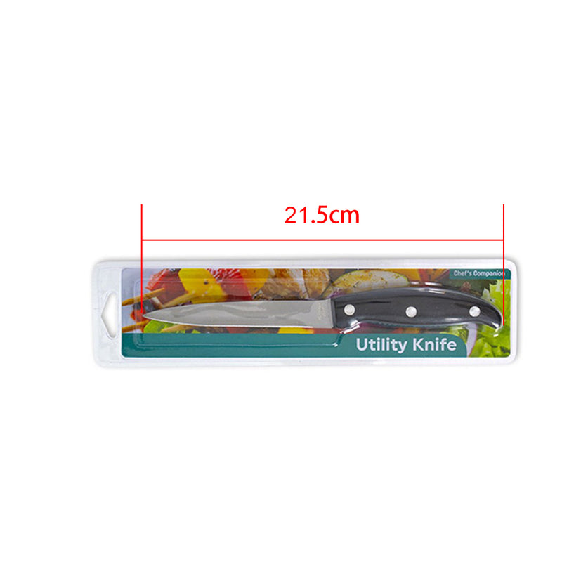 2PCS Utility Knife Stainless Steel Blade Kitchen Chef Cook Knives Sharp Meat Fruit Slice