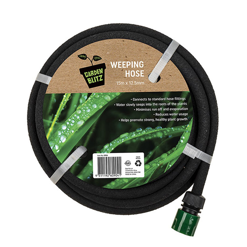 Weeping Weeper Hose 15m Garden Lawn Plant Drip Dripping Irrigation Watering Tube