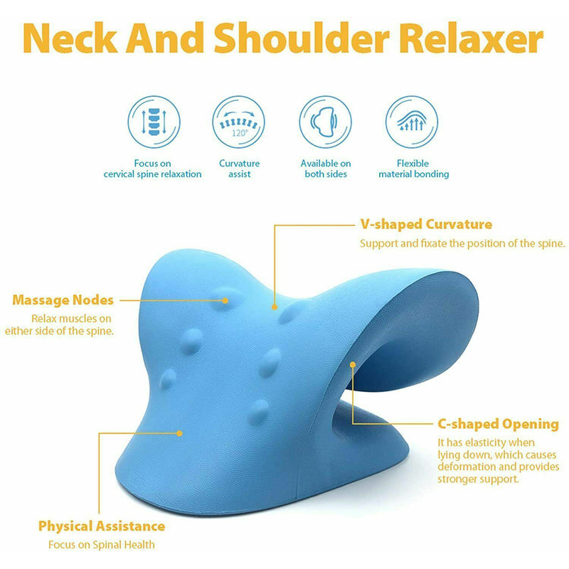 Neck Stretcher Traction Pillow Support Original Cloud Shape Cervical Pain Relief Soft