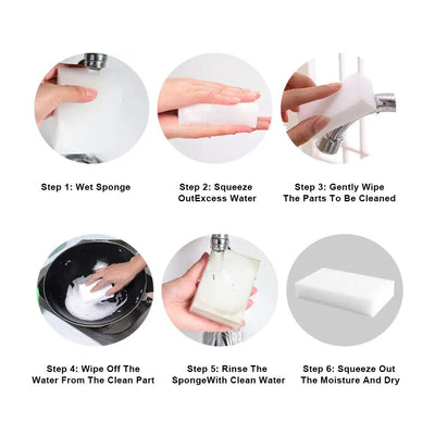 12PCS Sponge Cleaning Eraser Foam Stain Dirt Remover Multi-functional Cleaner Kitchen