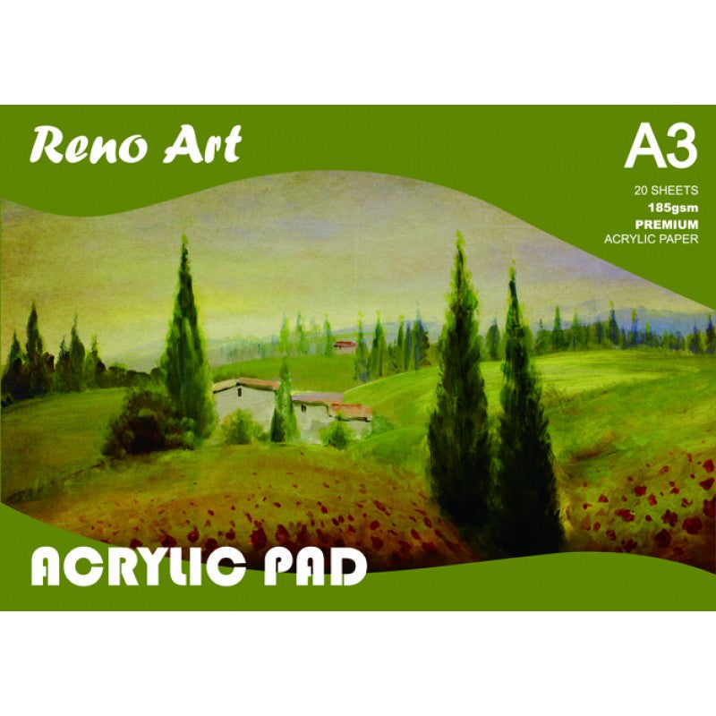 A3 A4 Acrylic Pad Book Painting Art Paper Sketch Draw Drawing Sketchbook 185gsm