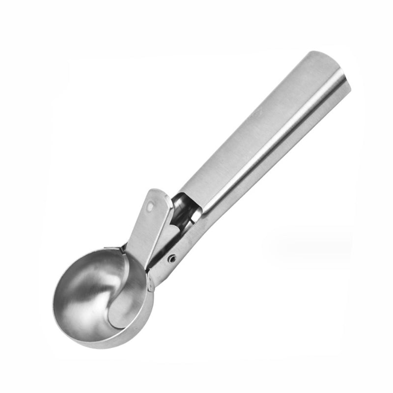 Stainless Steel Icecream Ice Cream Scoop Cookie Dough Potato Mash Spoon Trigger