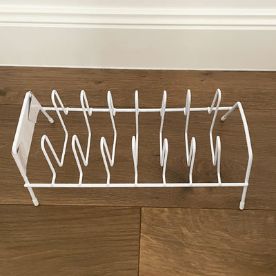 Metal Dish Rack Stand Kitchen Plate Pot Lids Drying Drainer Wire Holder Organiser