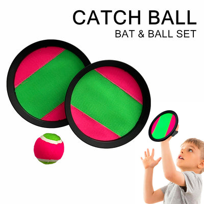 Catch Ball Bat & Ball Grip Flip Toss Ball Game Kids Children Outdoor Game Sport Toys