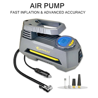 120W Portable Air Pump Digital Car Socket Compressor Car Tire Bike Tyre Inflator