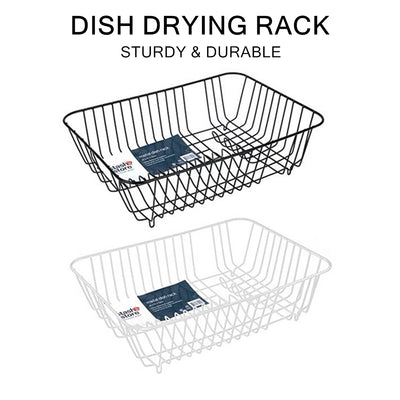 Metal Wire Dish Rack Plate Tray Bowl Cup Holder Drying Drainer Stand Kitchen Dishrack