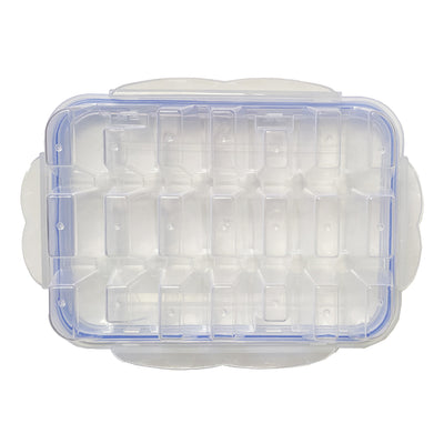 2PCS Ice Cube Tray Mould with Leak-Proof Lid Plastic Storage Container Maker Tool