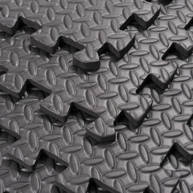 12PCS Large Interlocking Foam Flooring Heavy Duty Foam Mats Gym Fitness Floor Tiles