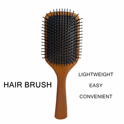 Detangle Paddle Hair Brush Wooden Handle Styling Head Care Massage Comb