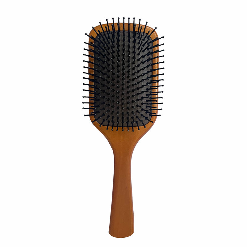 Detangle Paddle Hair Brush Wooden Handle Styling Head Care Massage Comb