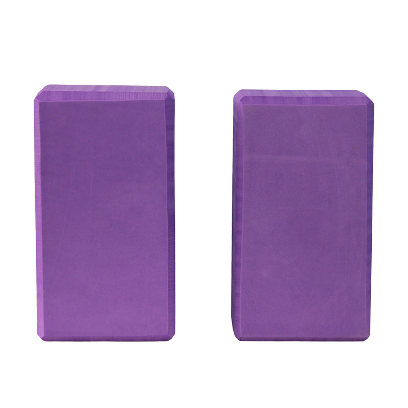 2PCS Yoga Block Fitness Foam Brick Exercise Gym Sports Fitness Pilates Stretching Aid