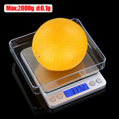 Digital Compact Portable Scale Jewellery Gold Weighing Kitchen Food Pocket 0.1g/2kg