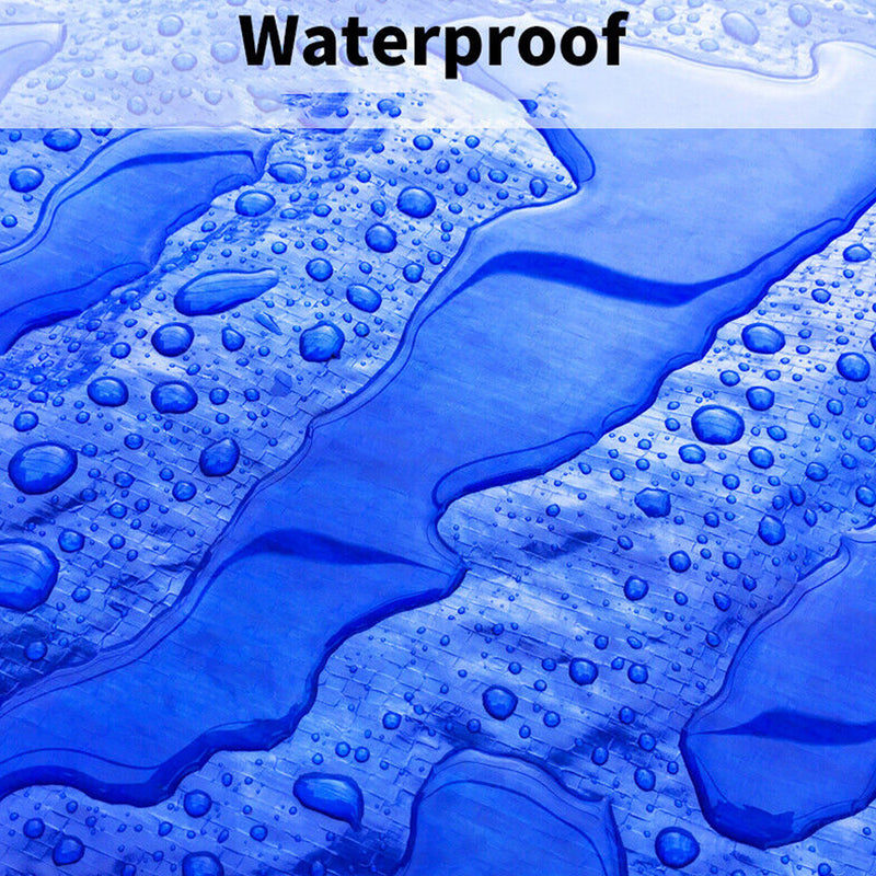 Durable Tarpaulin Waterproof Cover Shelter Camping Car Weatherproof Blue Tarp