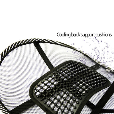 2PCS Mesh Car Seat Back Rest Lumbar Support Office Chair Van Home Pillow Cushion