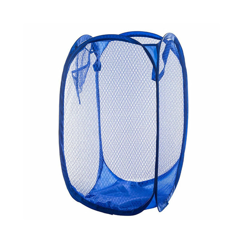 Foldable Mesh Laundry Hamper Storage Bag Bin Collapsible Lightweight Pop Up Basket