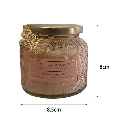 36 Hours Scented Candle in Glass Jar With Lid Cup Candles Weddings Gift Home Décor