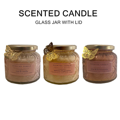 36 Hours Scented Candle in Glass Jar With Lid Cup Candles Weddings Gift Home Décor