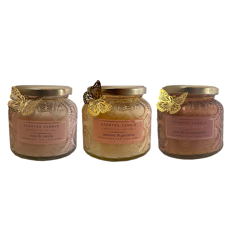 36 Hours Scented Candle in Glass Jar With Lid Cup Candles Weddings Gift Home Décor