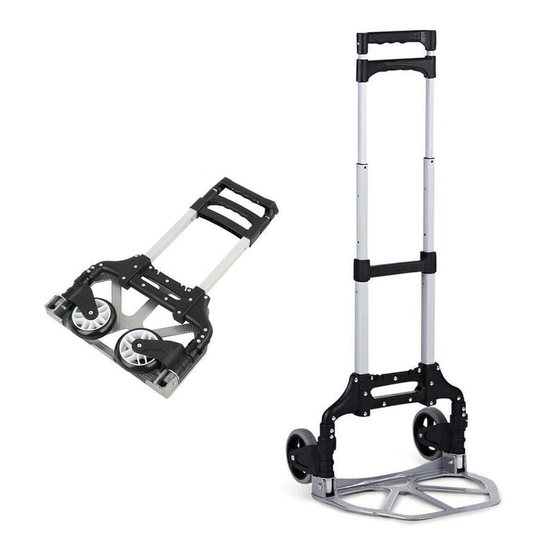 Portable Folding Hand Trolley Foldable Truck Luggage Cart Heavy Duty Load Wheels 70kg