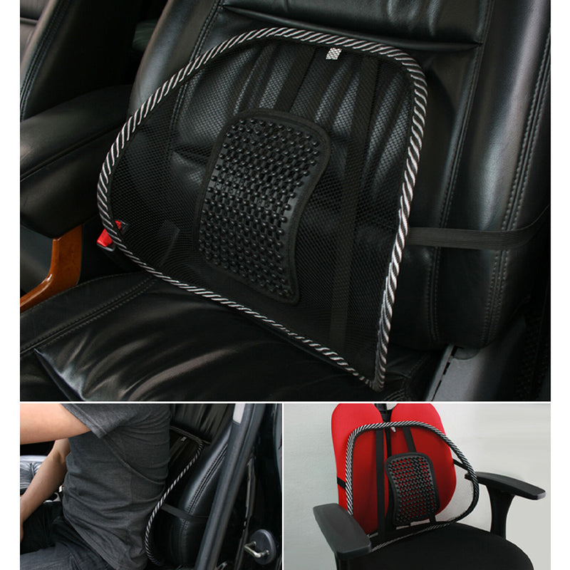 2PCS Mesh Car Seat Back Rest Lumbar Support Office Chair Van Home